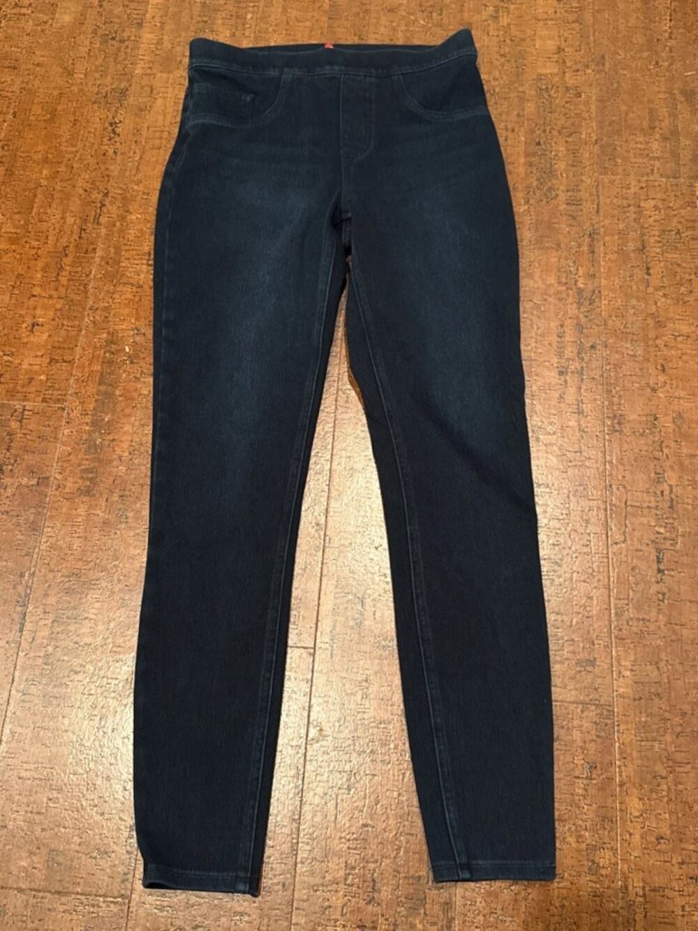 Spanx Women’s Small Blue High Rise Jean-Ish Ankle Leggings Stretch Denim